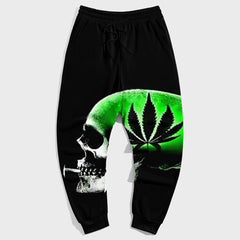 Skeleton Street Style Plus Size Men's Casual Vintage Trousers
