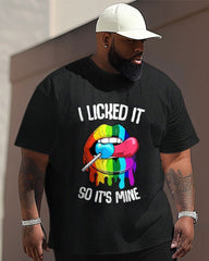 Street Color Letter Cartoon Print Large Men's Suit