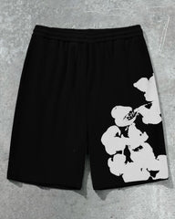 Men's Plus Size Cotton Branches Print Shorts