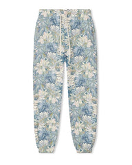 Men's Big and Tall Casual Retro Wild Rose Floral Contrast Color Hoodie Set