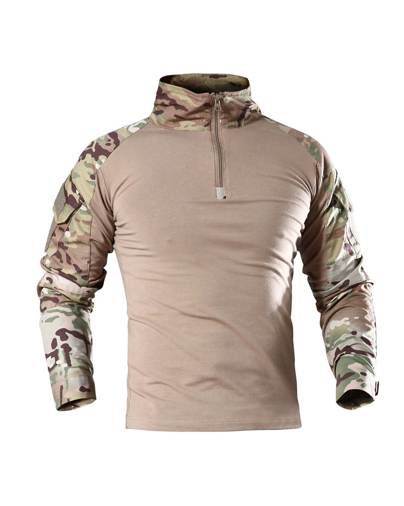 Outdoor Tactical Slim-fit Quick-dry Frog Suit Training Clothes Long-sleeved T-shirt S-4XL