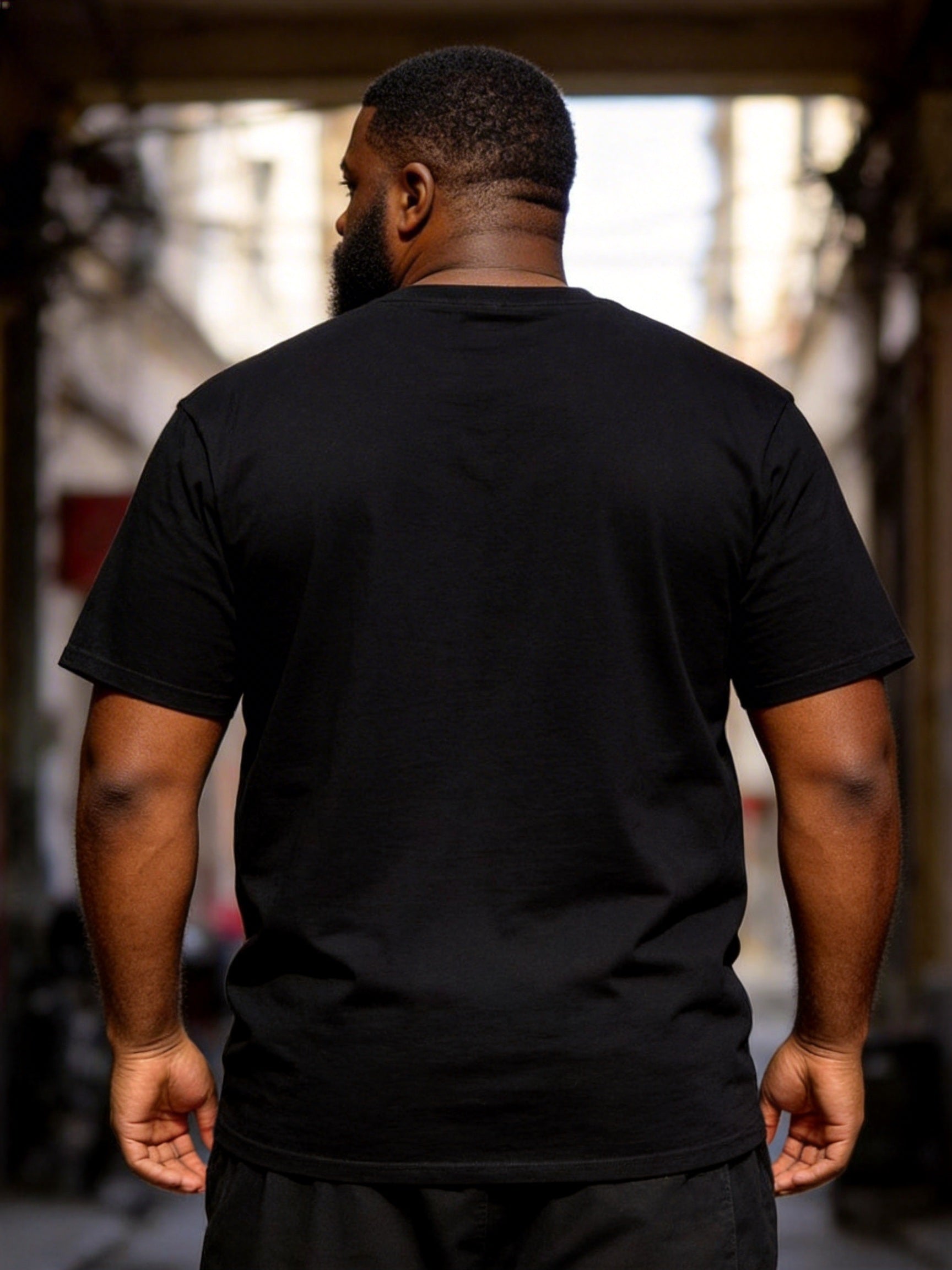 Big & Tall Men's Reggae Music Peace And Love Positive Printed Crewneck Short Sleeve T-Shirt