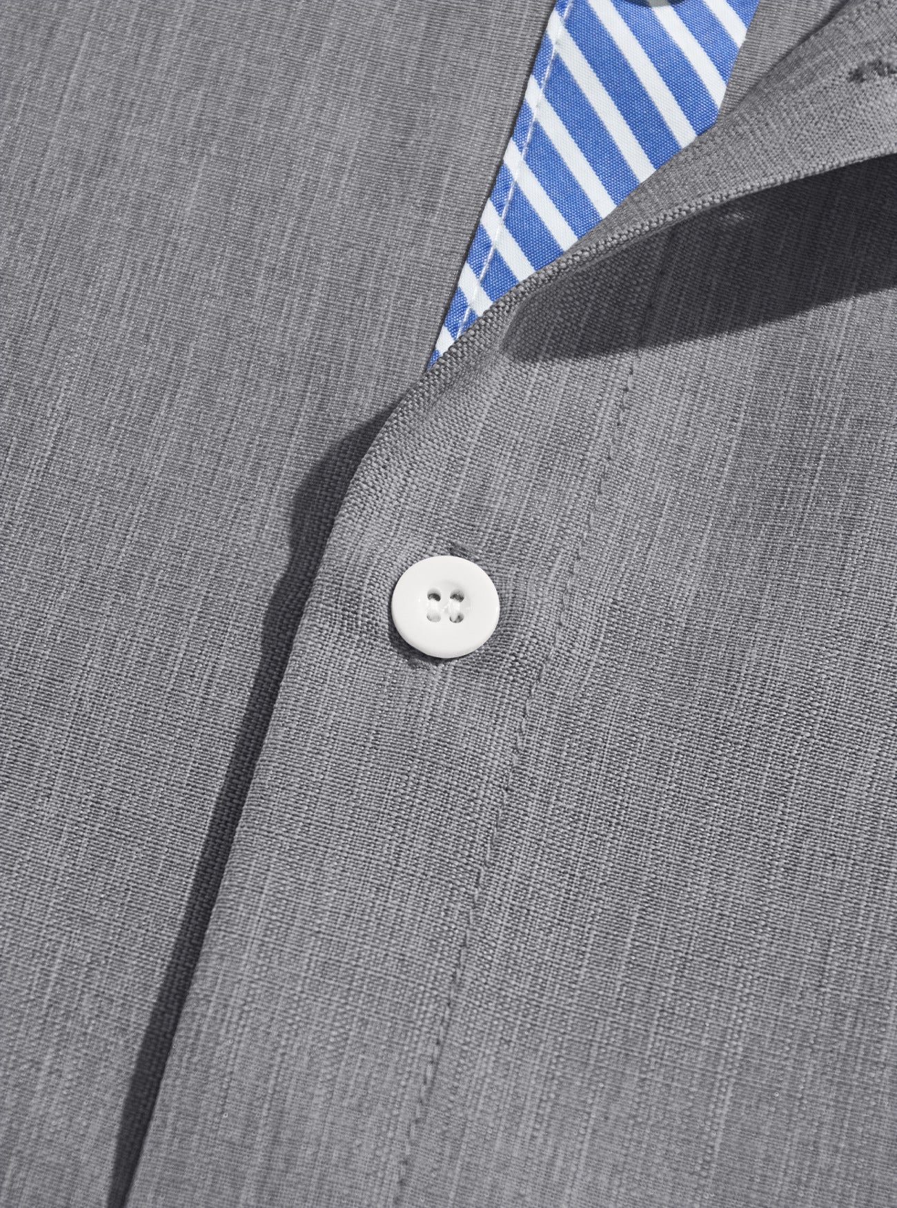 Short-sleeved Shirt With S-3XL Lapel Button And Linen Pocket