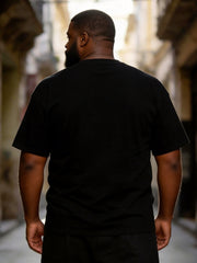 Big & Tall Men's "MAN Of God" Christian Faith Printed Round Neck Short Sleeve T-Shirt