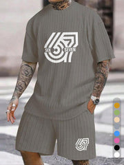 SIX SEVEN Digital Geometric Print Texture Pattern Plus Size Set