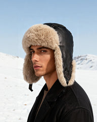 PU Thick Warm Ear Protection Cap