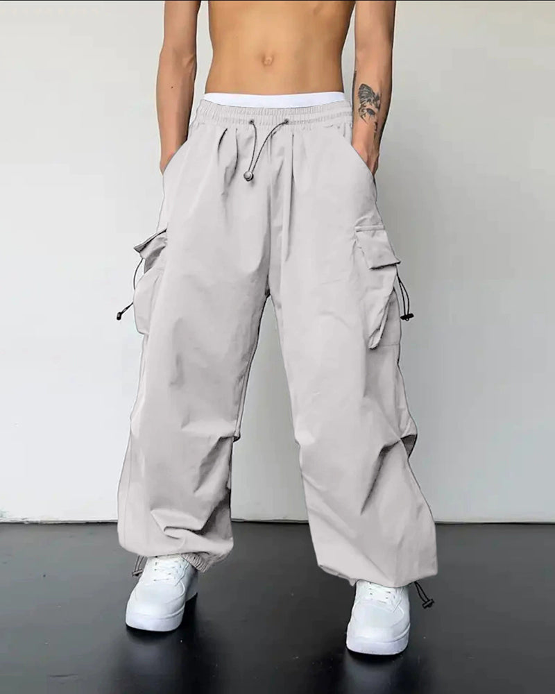 Big & Tall Men's Casual Quick-drying Overalls Sports Pants S-5XL