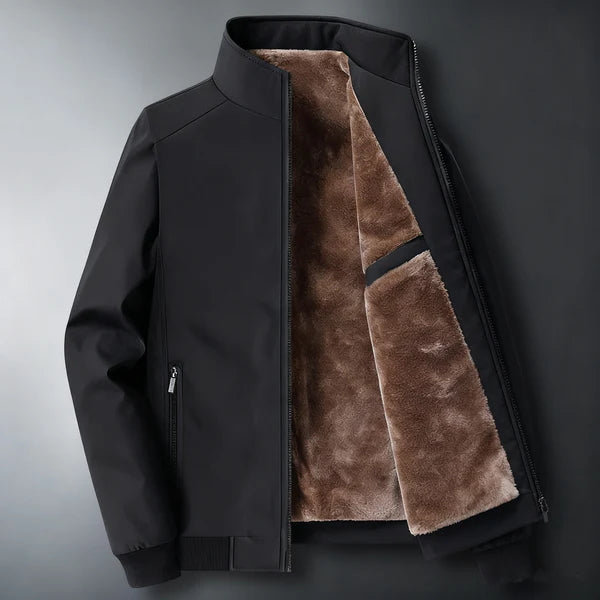 Big & Tall Men's Plus Velvet Stand-up Collar Large Size Jacket Coat M-8XL