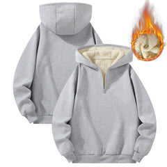 🔥Christmas 50% Off Exclusive ✨Men's Casual Pullover Sweatshirt, Half-Zip with Thickened Quarter-Zip, Fleece Lining