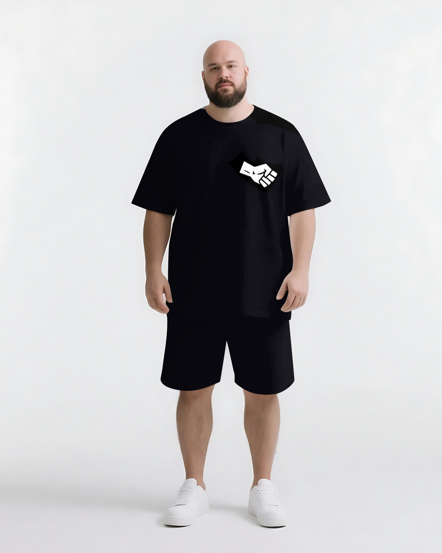 Do It and Be The Plot Twist Men's Big & Tall Simple Lettering T-shirt 2-Piece Set