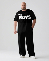 THE BOYS Slogan T-shirt 2-Piece Set