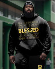 Men's Plus Blessed Stacked Hoodie Set