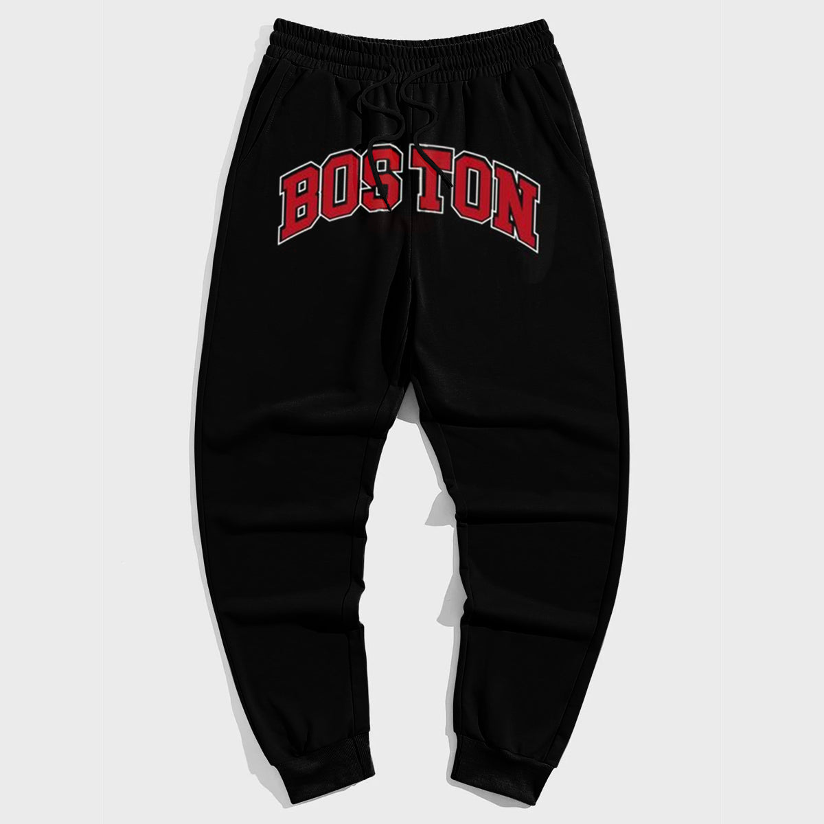 Plus Size Men's Street Style Casual Retro Boston Trousers