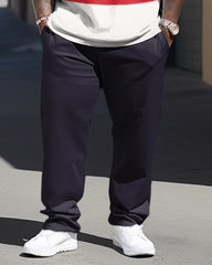 Sports Star POLO Big Men's  Short-Sleeved Trousers Casual Two-Piece Set