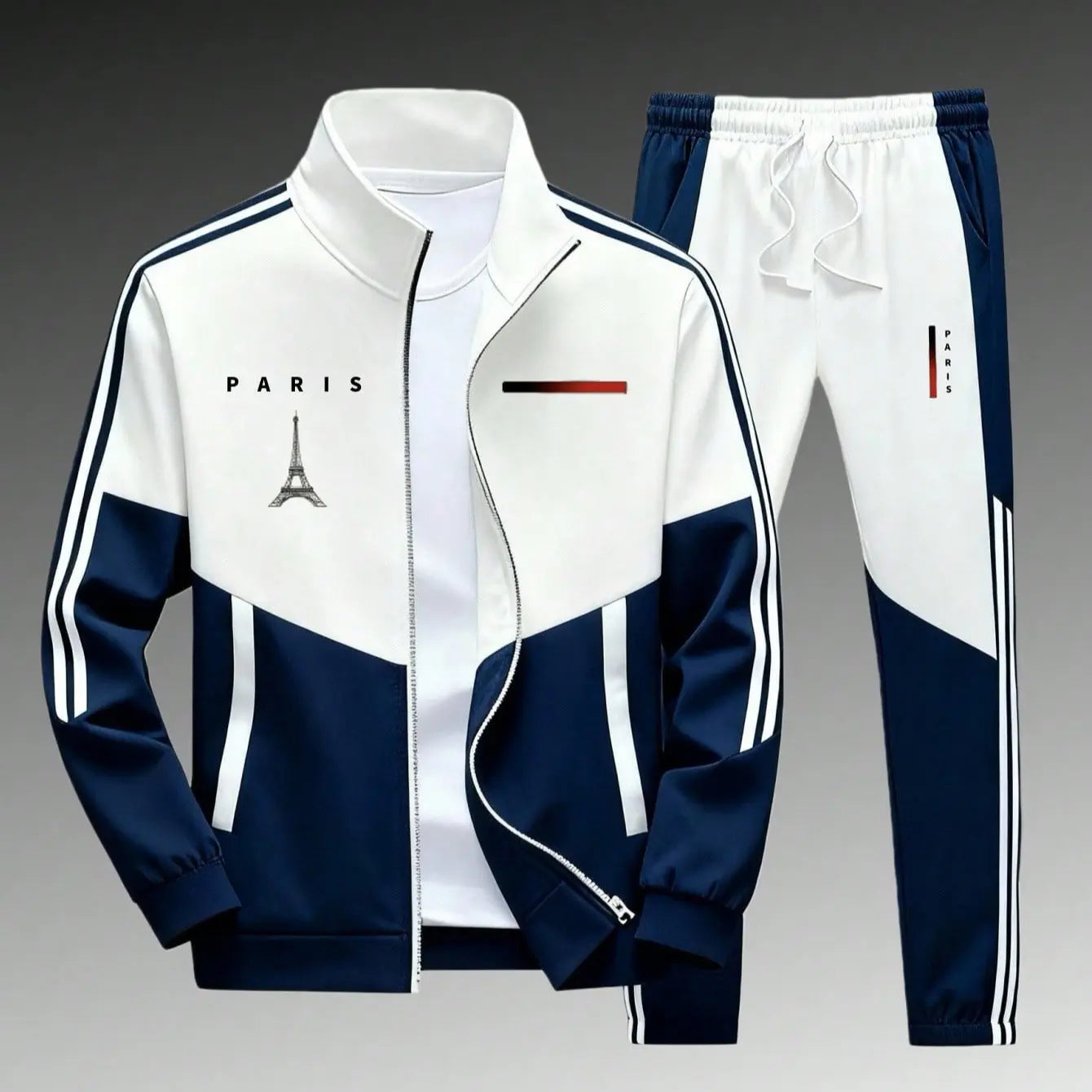 Men's Athletic Set Casual Sports Jacket and Jogging Pants