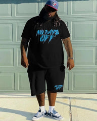 Plus Size Men's No Days Off Set