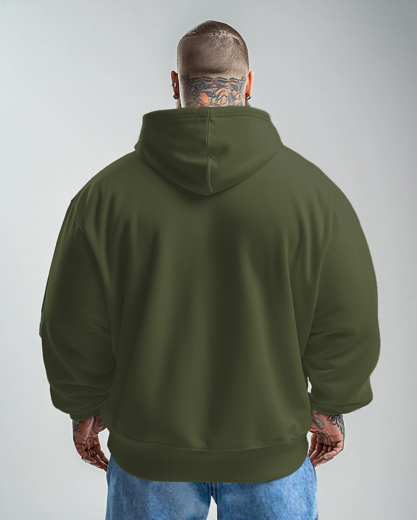 Cotton Solid Color Men's Loose Oversized Hoodie