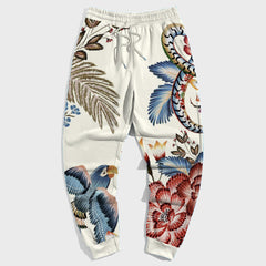 Men's Plus Size Sport Street Floral Trousers