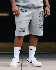 Big & Tall Men's Daily Leisure. JUST HERE TO BIVE GOD GLORY. Hoodie Shorts Suit