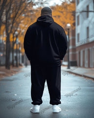 Men's Plus Size Syracuse University Striped Colorblock Printed Hoodie Suit