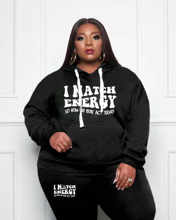 Women's Big & Tall I Match Energy Hoodie Set | Biggmans