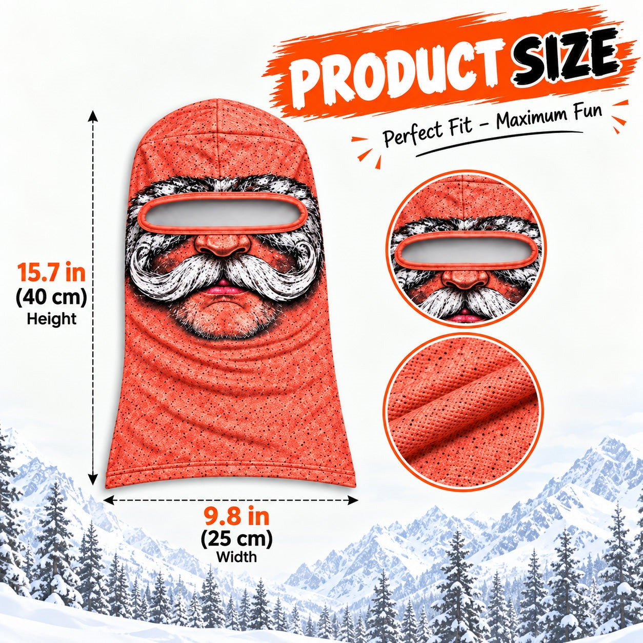 Novelty Pouting Santa Claus Mask