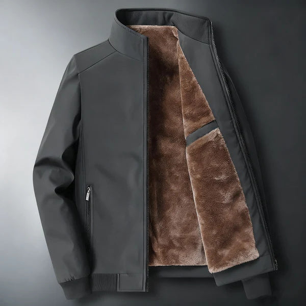 Big & Tall Men's Plus Velvet Stand-up Collar Large Size Jacket Coat M-8XL