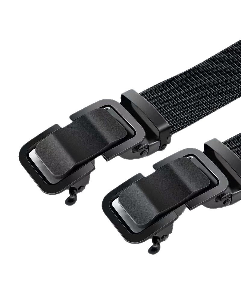 Canvas Nylon Belt Hole-free Automatic Buckle Ultra Thin And Durable