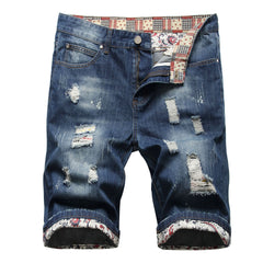 Men's Hole Feature Fashion Trendy Street Shooting Jeans