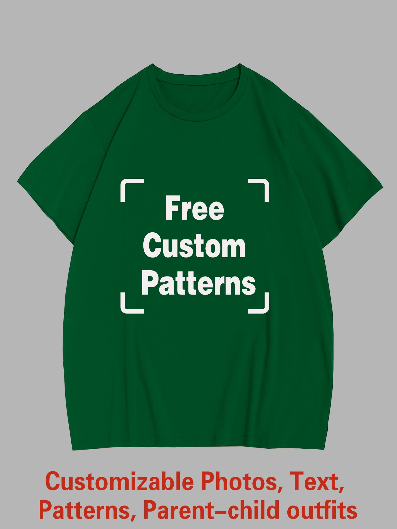 Customized Plus Size T-shirt (You Can Upload Pictures, Text, Logo, Etc. To Customize Your Interesting T-shirt)