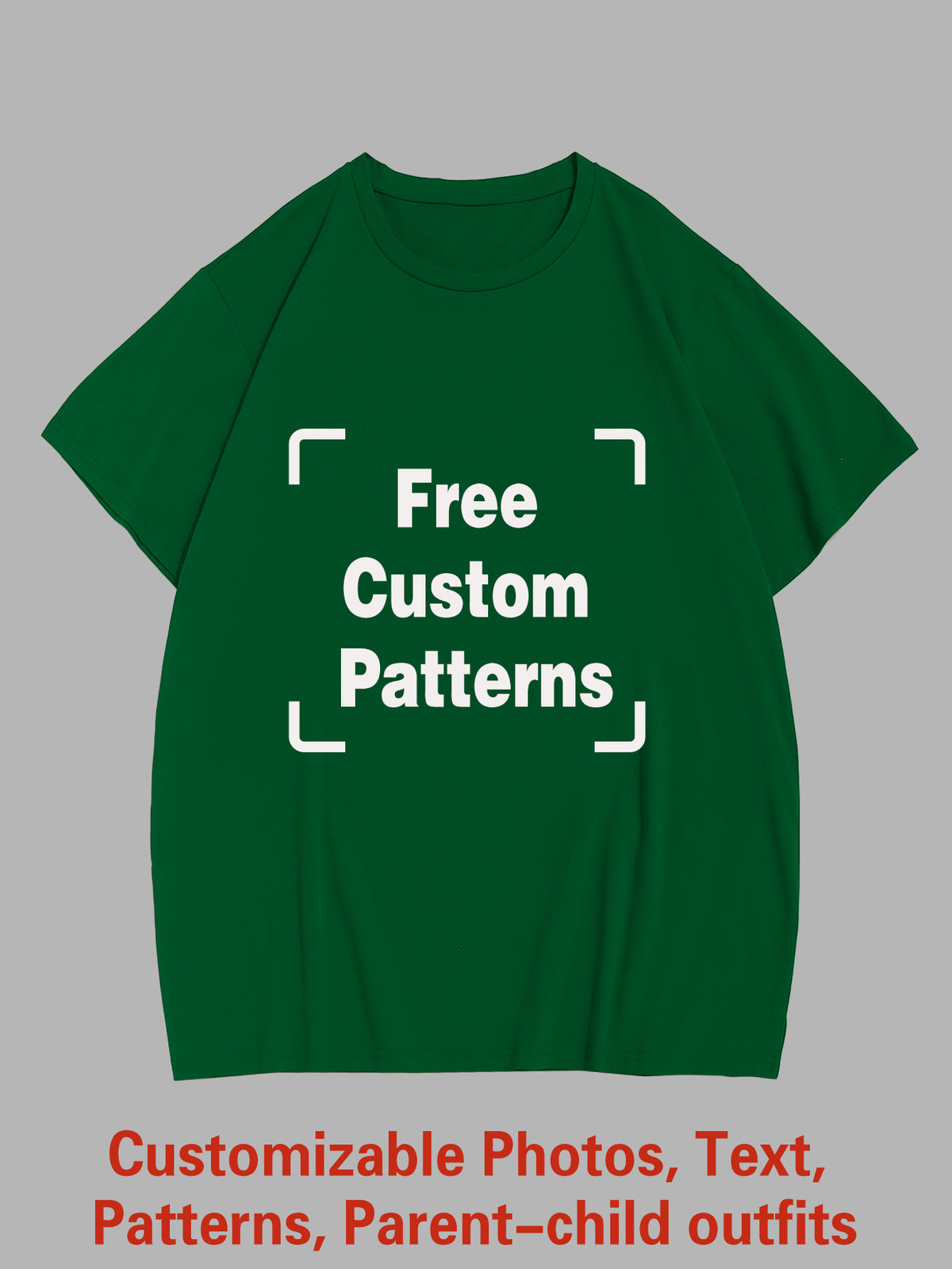 Customized Plus Size T-shirt (You Can Upload Pictures, Text, Logo, Etc. To Customize Your Interesting T-shirt)