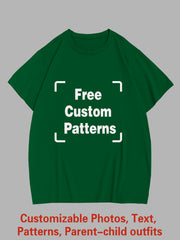 Customized Plus Size T-shirt (You Can Upload Pictures, Text, Logo, Etc. To Customize Your Interesting T-shirt)