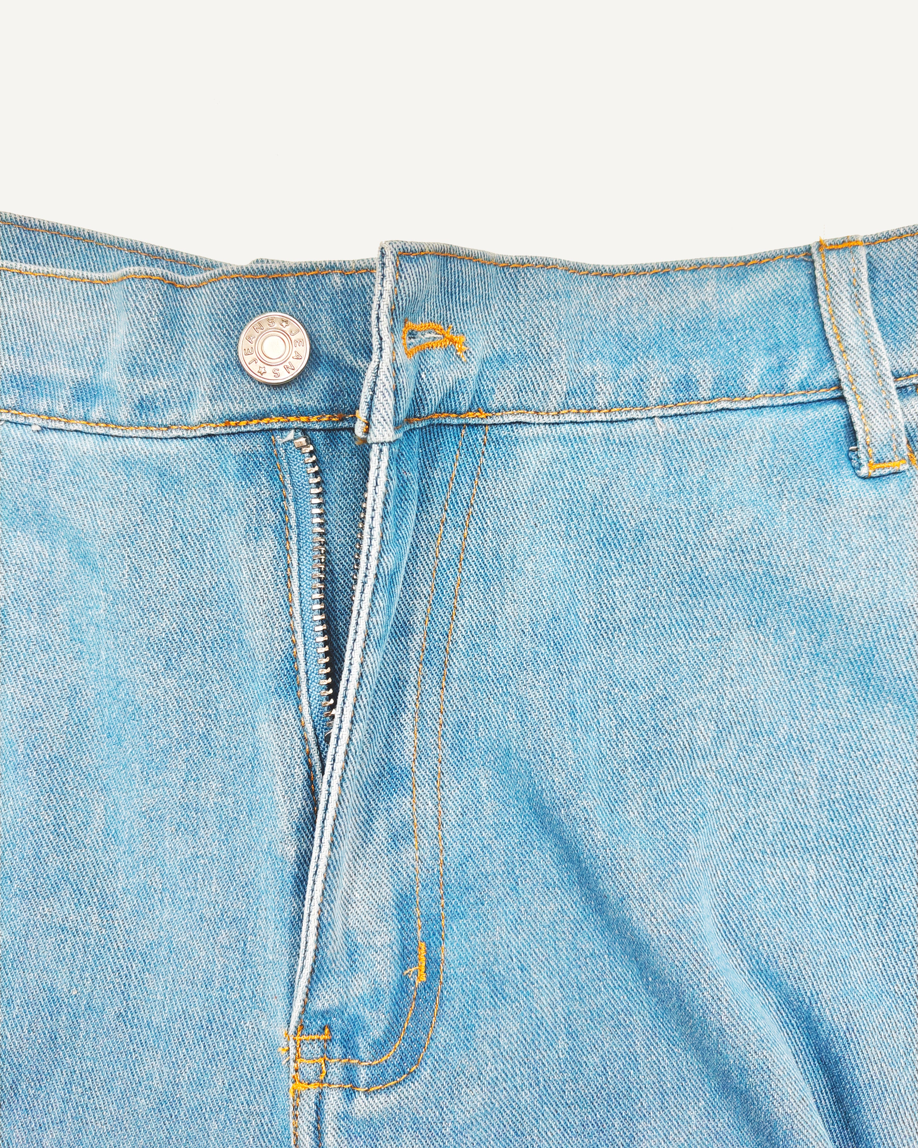 Big & Tall Men's Street Fashion Trend Personality Denim Pants. Solid Front