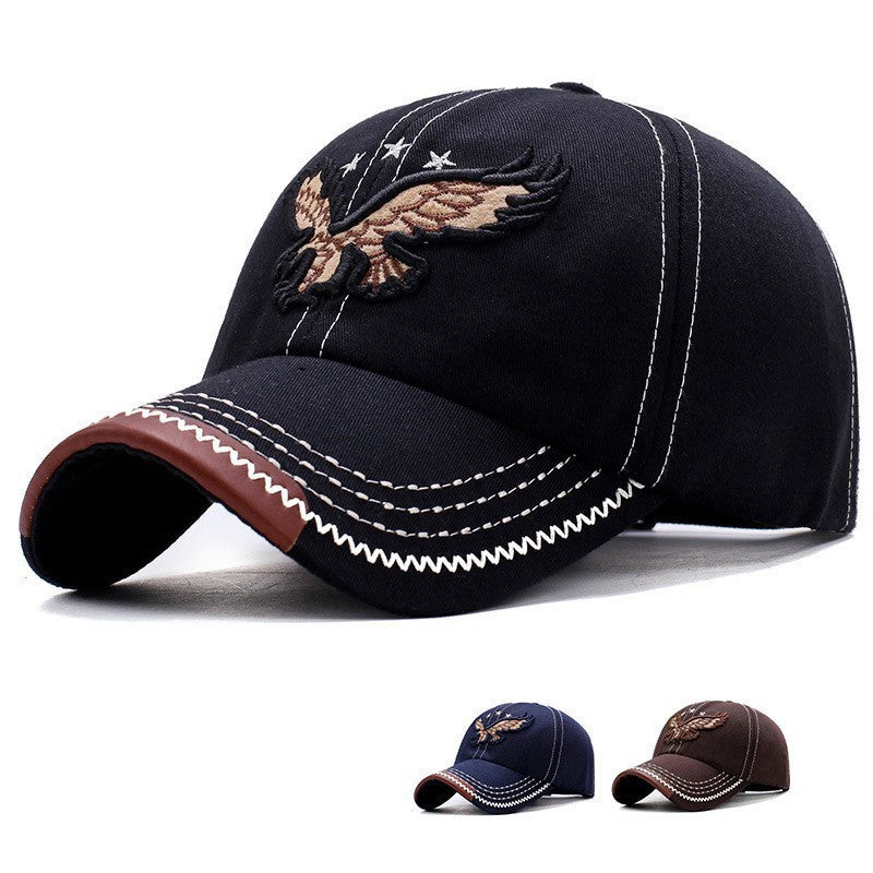 Trendy Embroidered Eagle Street Cap