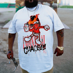 Plus Size White Chaos T-Shirt