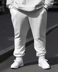 Big & Tall Men's Tracksuit Iceberg Print Hoodie Sweatpants 2-Piece Set