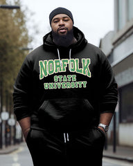 Men's Big & Tall Norfolk State University Style Hoodie and Sweatpants Two Piece Set