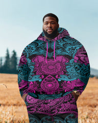 Men's Big & Tall 2-Piece Tracksuit Kali Lotus Edition Viking Hoodie Set