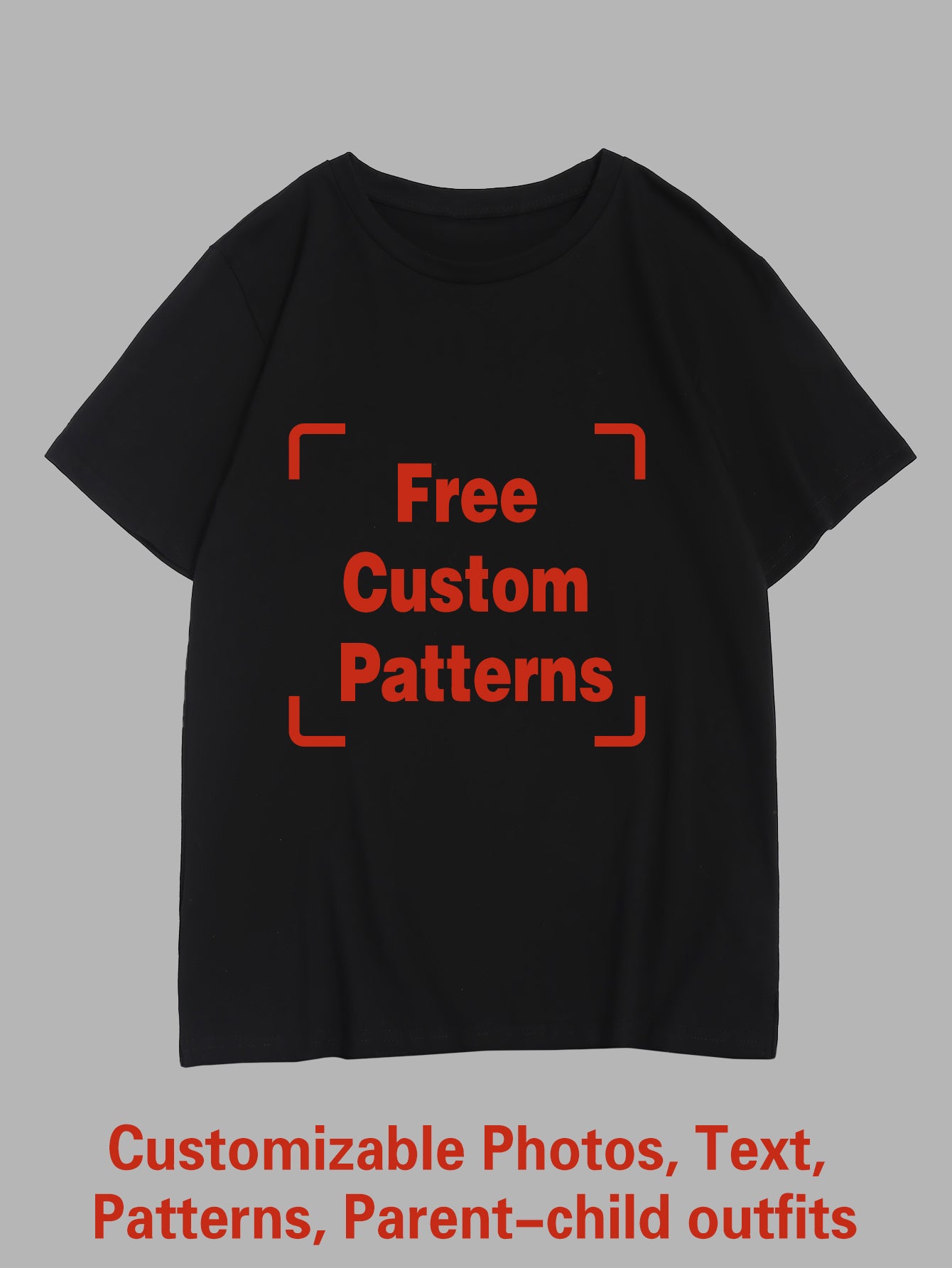 Customized Big and Tall T-shirt (You Can Upload Pictures, Text, Logo, Etc. To Customize Your Interesting T-shirt)