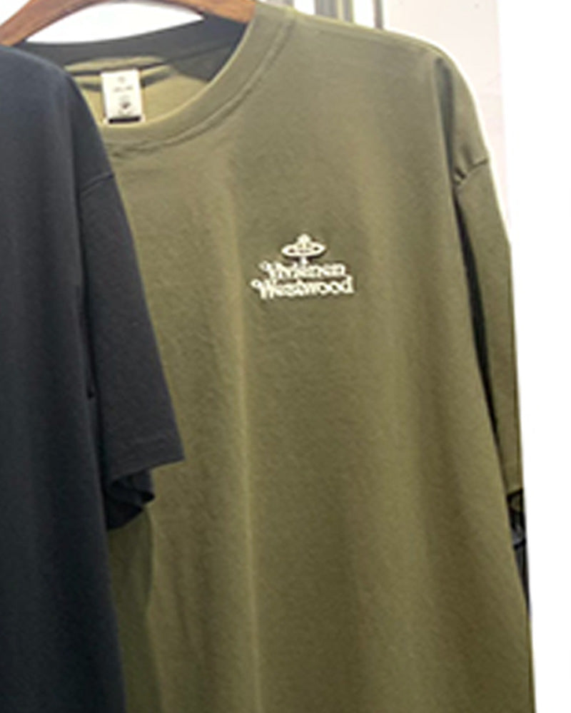 4XL-8XL Big & Tall Men's Daily Casual Letter Cotton Crewneck Short-sleeved T-shirt 4XL-8XL