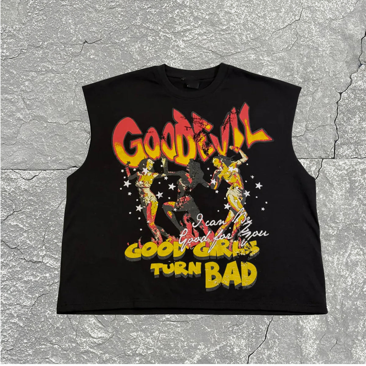 Men's Plus Size Fashion Street I Can Do Good For You Sleeveless T-shirt