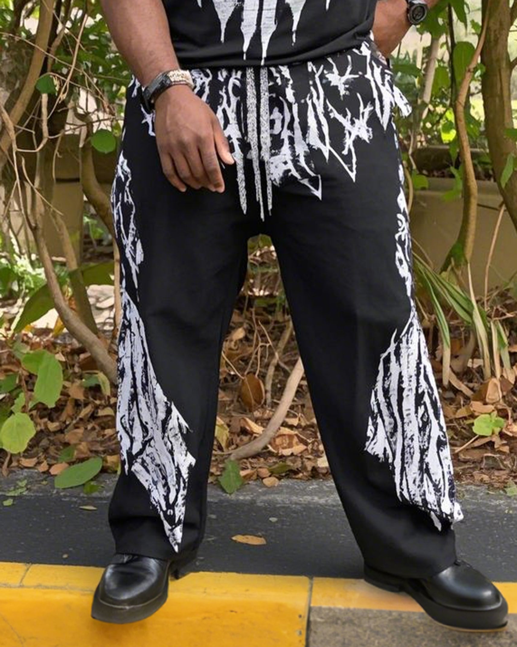 Big Shot. Revenge Printed Suit Short Sleeve Trousers 2