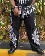 Big Shot. Revenge Printed Suit Short Sleeve Trousers 2