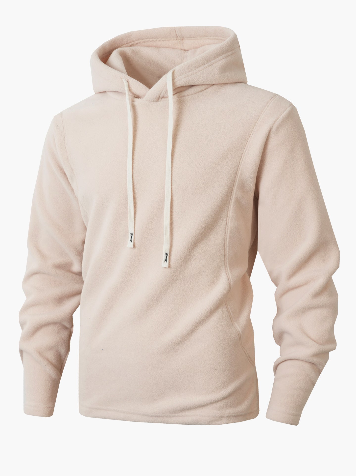 S-2XL Autumn And Winter Hooded Men's Casual Coral Fleece Sweatshirt Coat