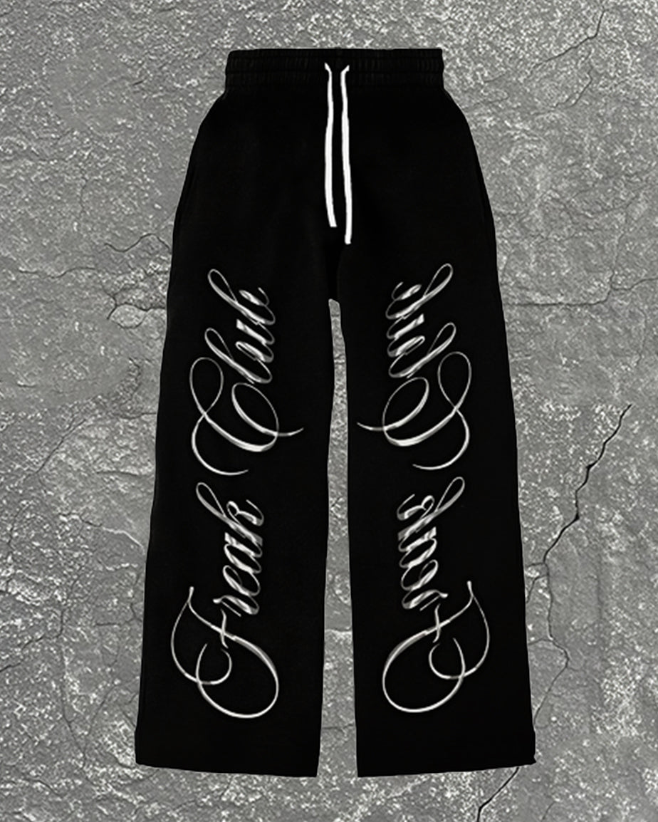Plus Size Men Fashion Letter Element Style Pants