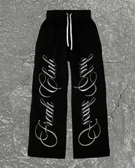 Plus Size Men Fashion Letter Element Style Pants