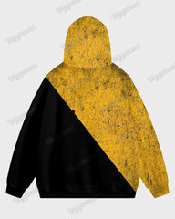 Men's Big & Tall Casual Hip Hop Colorblock Wicked Long Sleeve Hoodie Set