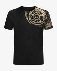 Men's Plus Size Polynesian Pullover Print T-Shirt Shorts Suit