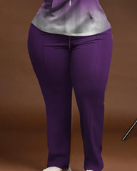 Women's Big & Tall Faith Purple Gradient Hoodie and Pants Set