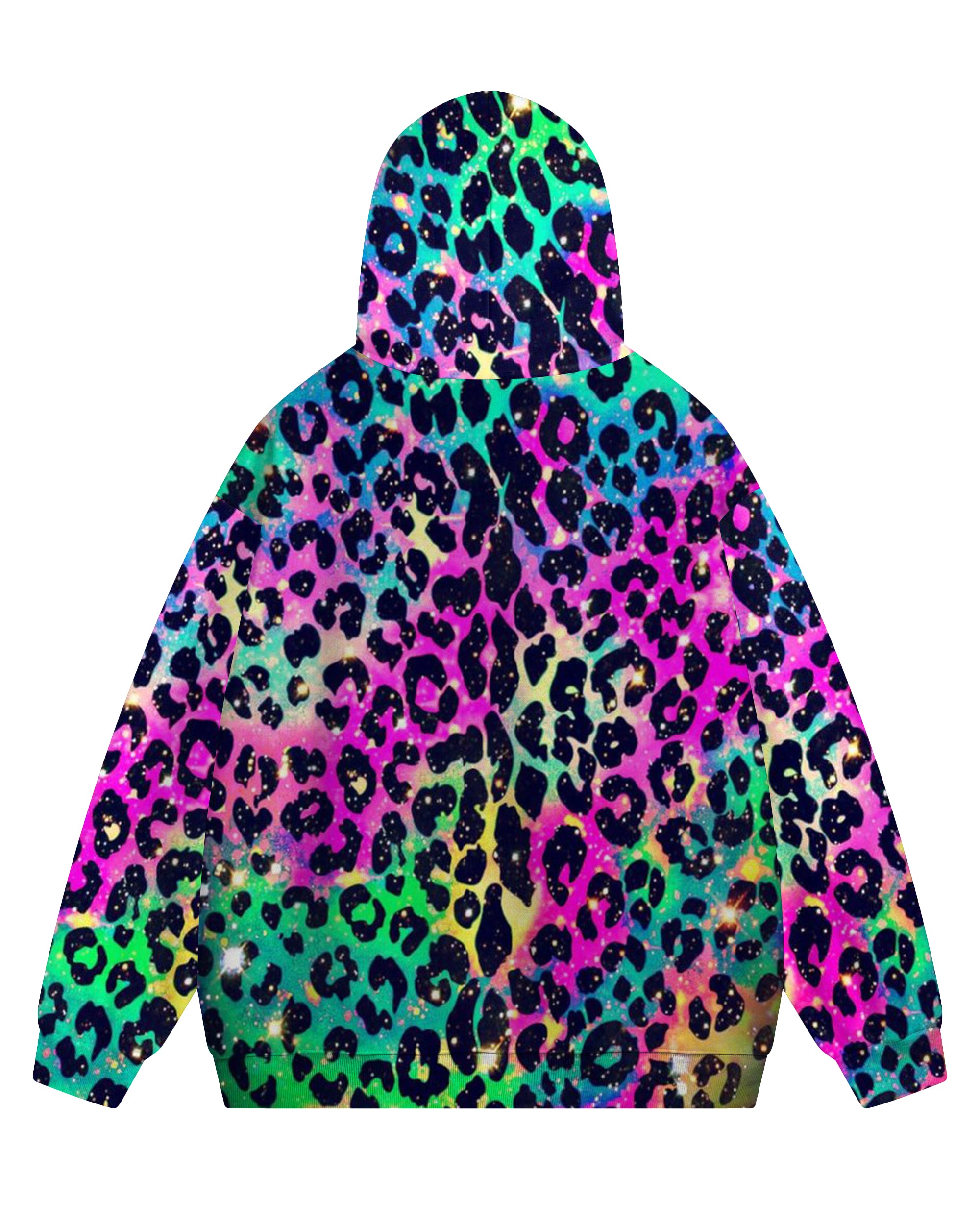 Women's Plus Size Sexy Multicolor Leopard Print Hoodie Set (Pack of Two)